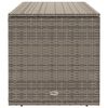 vidaXL Outdoor Cushion Box Grey 100x55x55.5 cm Poly Rattan