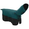 vidaXL Horse Blanket Dark Green and Black 85 cm Polyester