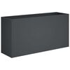 vidaXL Garden Planter Anthracite 100 x 30 x 40 cm Cold-rolled Steel