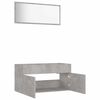 vidaXL 2 Piece Bathroom Furniture Set Concrete Grey Engineered Wood