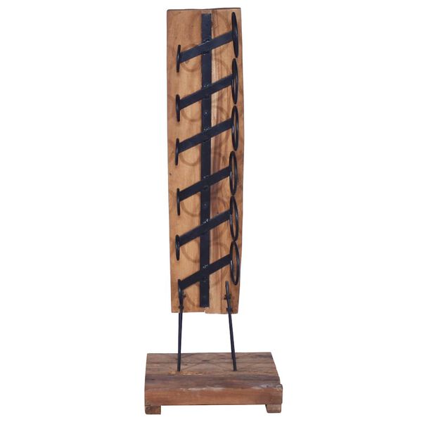 vidaXL Wine Rack for 6 Bottles 35x35x100 cm Solid Teak Wood