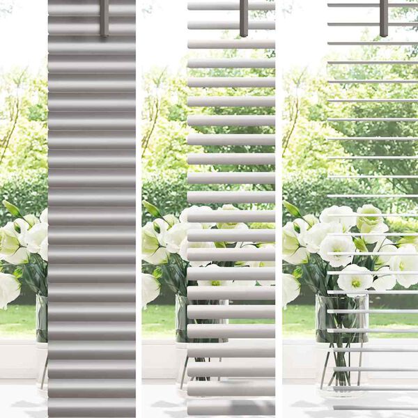 vidaXL Venetian Blinds Height Adjustable Silver 130 x 100 cm Aluminium