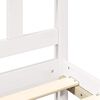 vidaXL Bed Frame without Mattress White Small Double Solid Wood Pine
