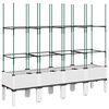 vidaXL Garden Planter with Trellis White 160x40x142,5 cm PP