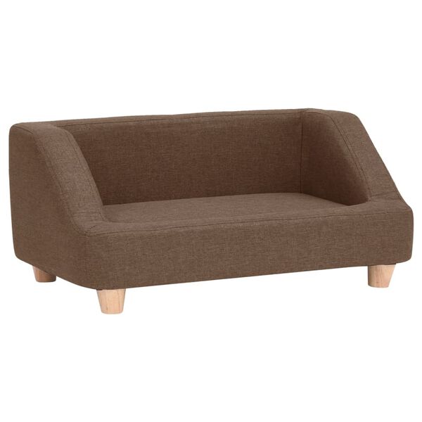 vidaXL Dog Sofa Brown 95x63x39 cm Linen