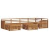 vidaXL Outdoor Sofa Set 7 pcs Natural Solid Acacia Wood