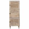 vidaXL Highboard with Shelf White 40 x 33 x 110 cm Solid mango wood