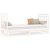 vidaXL Pull-out Day Bed without Mattress White 2x(90x190) cm