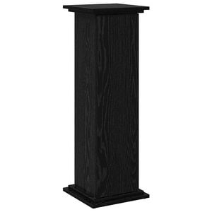 vidaXL Display Stand Black Oak 31 x 30 x 90 cm Engineered wood
