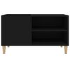vidaXL Record Cabinet Black 84.5x38x48 cm Engineered Wood