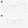 vidaXL Garden Dining Set 7 pcs White Polt rattan