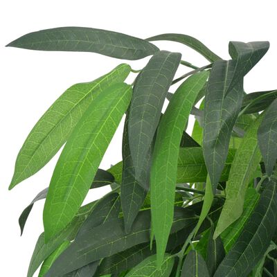 vidaXL Artificial Plant Mango Tree with Pot Green 140 cm