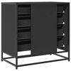 vidaXL Drawer Cabinet Black 70x41x70 cm Engineered Wood