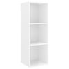 vidaXL 3 Piece TV Cabinet Set High Gloss White Engineered Wood
