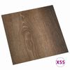 vidaXL Flooring Planks 55 pcs Brown 5.11 m&sup2; PVC