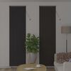 vidaXL Window Blind with Curtains Manual Dark grey Aluminium
