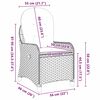 vidaXL Recliner Chair Grey 56 x 66 x 95cm Poly Rattan