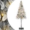 vidaXL Christmas Tree with 150 LEDs White 120 cm PE and Steel