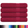 vidaXL Towels "FROGN" 4 pcs Bordeaux 100x200 cm 360 gsm