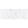 vidaXL Wall Shelf 2 pcs White Marble 60 x 23.5 x 4 cm Engineered Wood