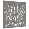 vidaXL Garden Wall Decoration 55x55 cm Corten Steel Grass Design