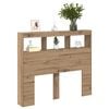 vidaXL Headboard Artisan Oak 120 x 17 x 102 cm Engineered Wood