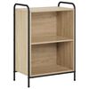vidaXL Book Cabinet 55.5 x 33 x 80 cm Engineered Wood Sonoma Oak
