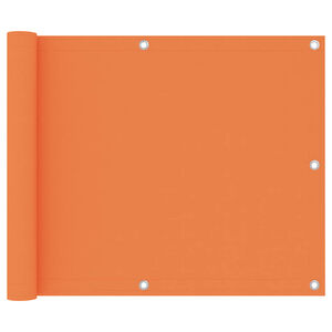 vidaXL Balcony Screen Orange 75x300 cm Oxford Fabric