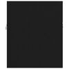 vidaXL Sink Cabinet with Built-in Basin Black Engineered Wood