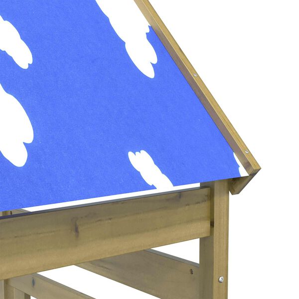 vidaXL Play Tower Brown 52.5 x 85 x 265 cm Solid Impregnated Wood