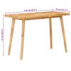 vidaXL Dinning Table Natural 100 x 55 x 75 cm Solid Mango Wood