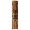 vidaXL Bathroom Cabinet Old Wood 30x30x183,5 cm Engineered Wood