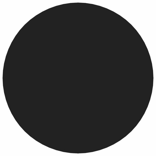 vidaXL Self-adhesive Screw Cover 2 pcs Black &Oslash; 20 x 0.5 mm