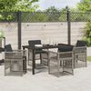 vidaXL Garden Dining Set 5 pcs Grey Powder-Coated Steel