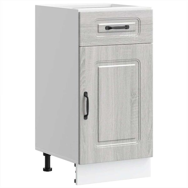 vidaXL Kitchen Base Cabinet Kalmar Grey Sonoma Engineered Wood