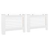 vidaXL Radiator Covers 2 pcs White 112x19x81.5 cm MDF