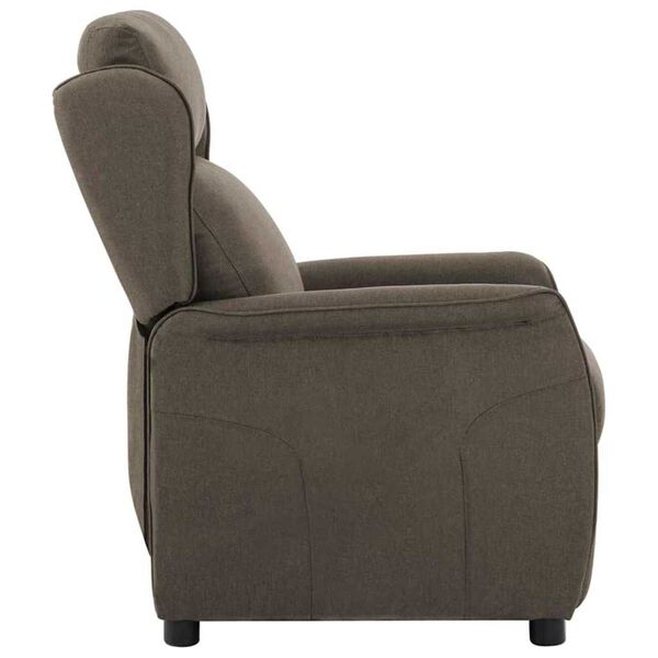 vidaXL Recliner Chair Taupe 67.5 x 93.5 x 101.5 cm Fabric