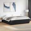 vidaXL Bed Frame without Mattress Black 200x200 cm