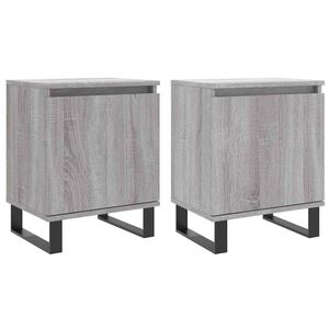 vidaXL Bedside Cabinets 2 pcs Grey Sonoma 40x30x50 cm Engineered Wood