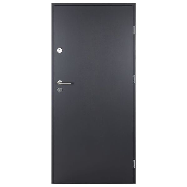vidaXL Front Door Anthracite 100x200 cm Aluminium