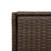 vidaXL Garden Storage Cabinet Brown 105x55x113 cm Poly Rattan
