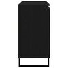 vidaXL Sideboard Black Oak 101.5 x 35 x 70 cm Engineered Wood