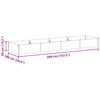 vidaXL Garden Raised Bed 390 x 100 x 36 cm Galvanised Steel
