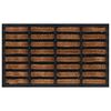 vidaXL Door Mat Rectangular 45x75 cm Rubber and Coir