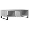 vidaXL Coffee Table Grey Sonoma 104x60x35 cm Engineered Wood