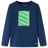 vidaXL Kids'T-shirt with Long Sleeves Navy Blue 116