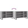 vidaXL Shoe Cabinet Grey Sonoma 102x36x60 cm Engineered Wood