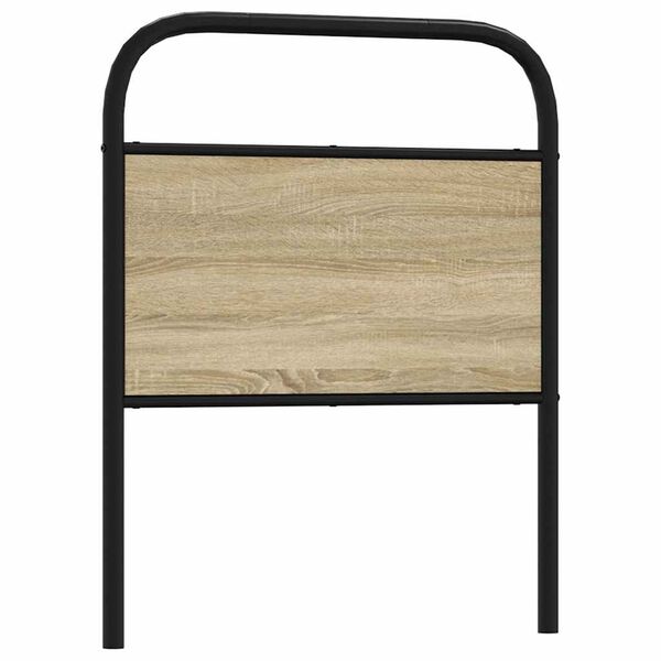 vidaXL Headboard Sonoma Oak 80 cm Steel and Engineered Wood