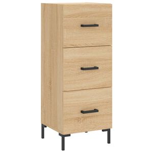 vidaXL Sideboard Sonoma Oak 34.5x34x90 cm Engineered Wood