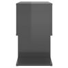 vidaXL Bedside Cabinets 2 pcs High Gloss Grey 50x30x51.5 cm Engineered Wood